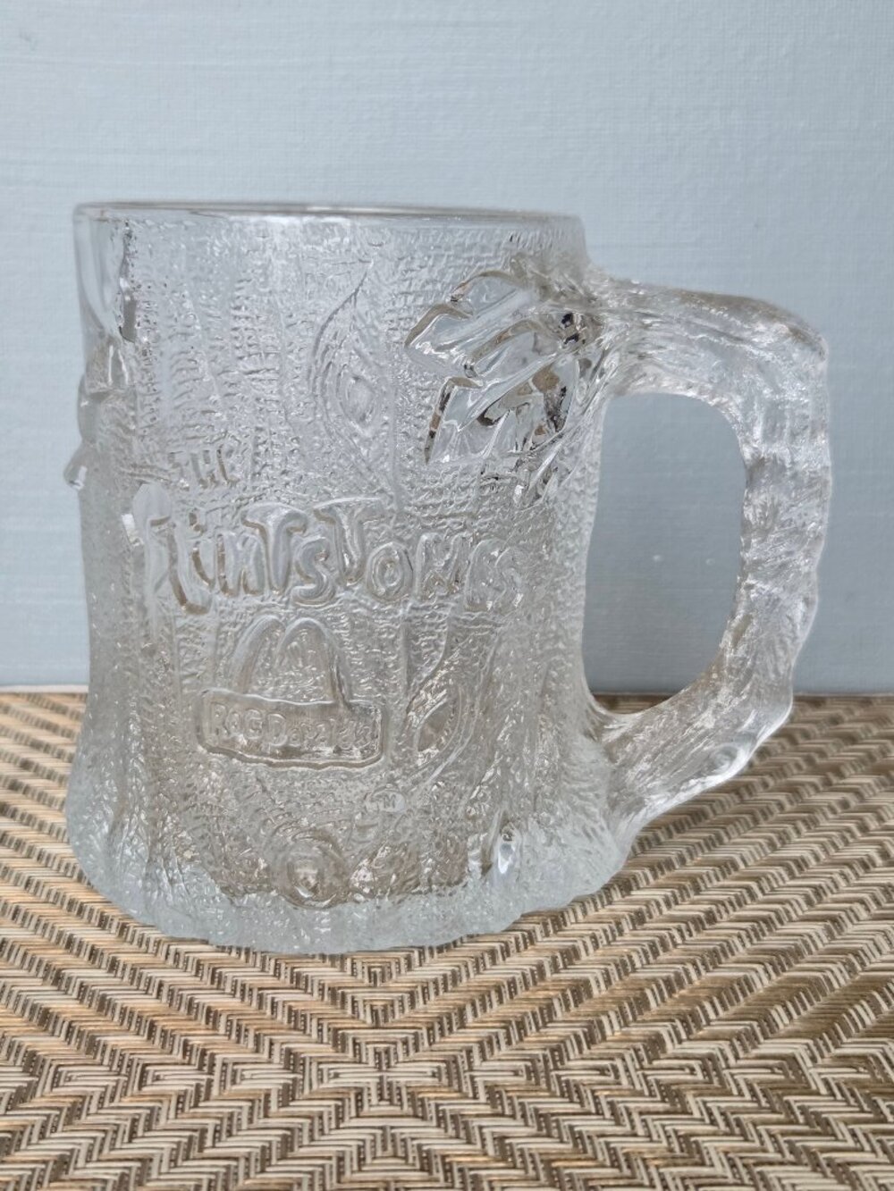 Vintage McDonald's Flintstones Treemendous Glass Mug